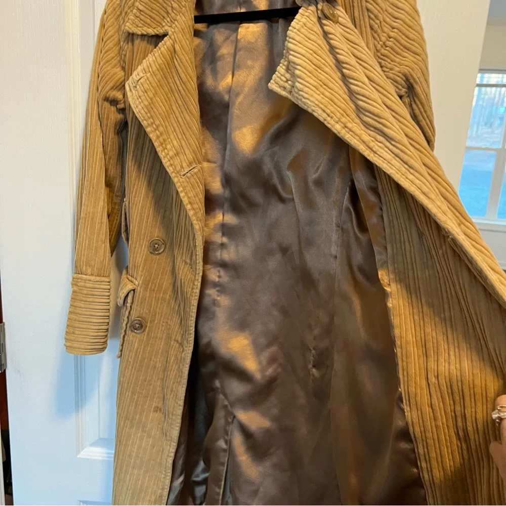 Vintage tan Corduroy double breasted Jacket